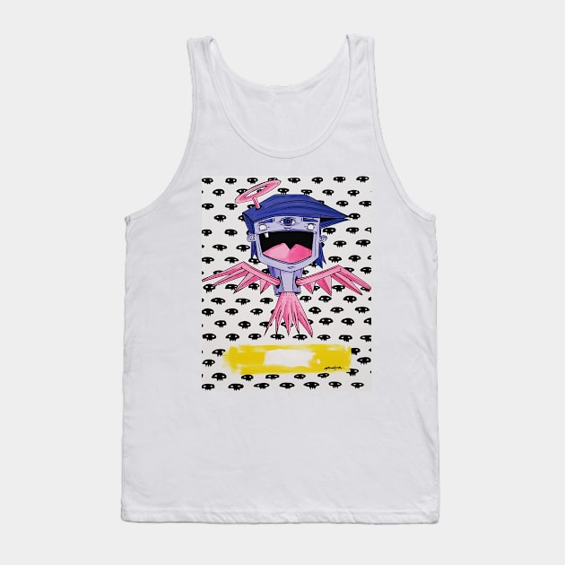 Angel Alone Tank Top by borisoa